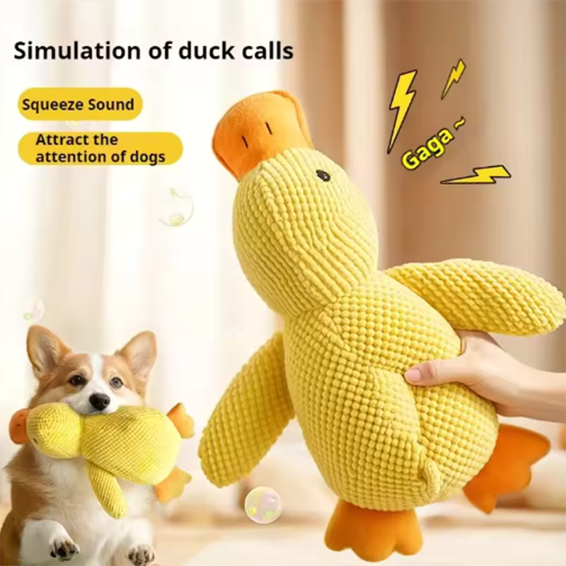 Quacky Cuddle Duck – Soft Plush Pet Toy, Small