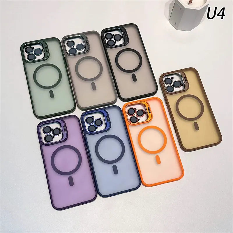 Phone Case with Camera Stand and Lens Protector