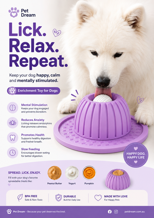 Lick Ball Dog Enrichment Toy (Large)