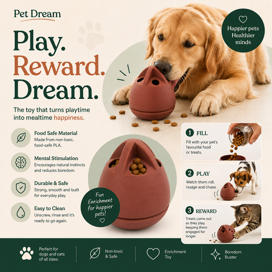Egg Drop Treat Toy – Interactive Pet Feeder