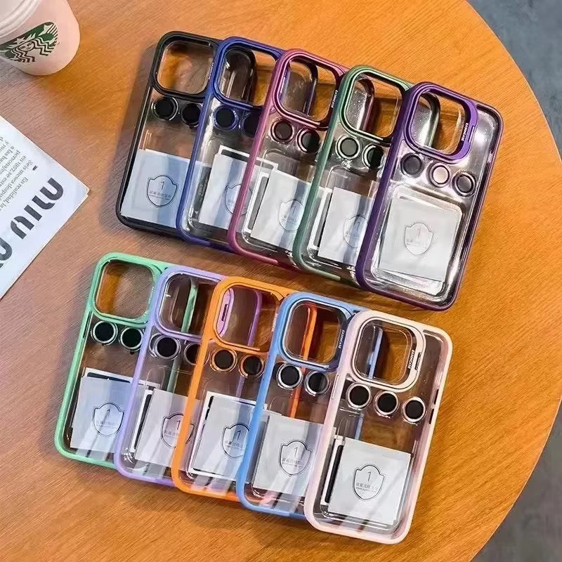 Phone Case with Camera Stand and Lens Protector