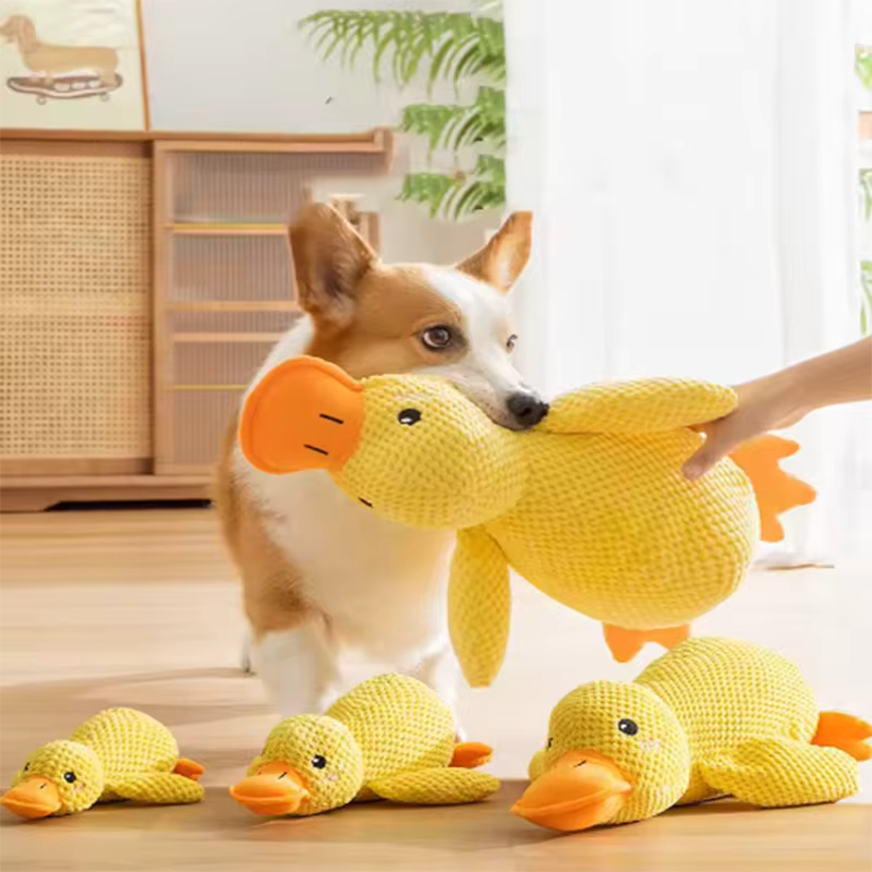 Quacky Cuddle Duck – Soft Plush Pet Toy, Small