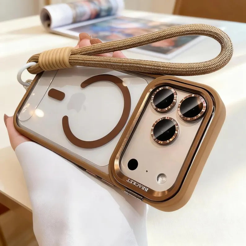 Phone Case with Camera Stand and Lens Protector