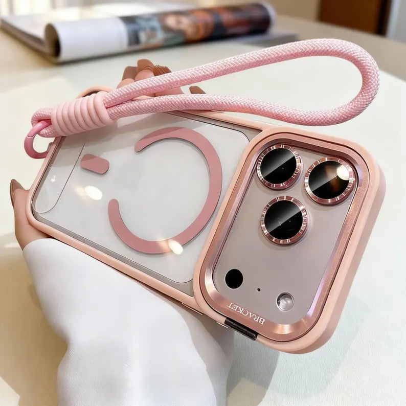 Phone Case with Camera Stand and Lens Protector